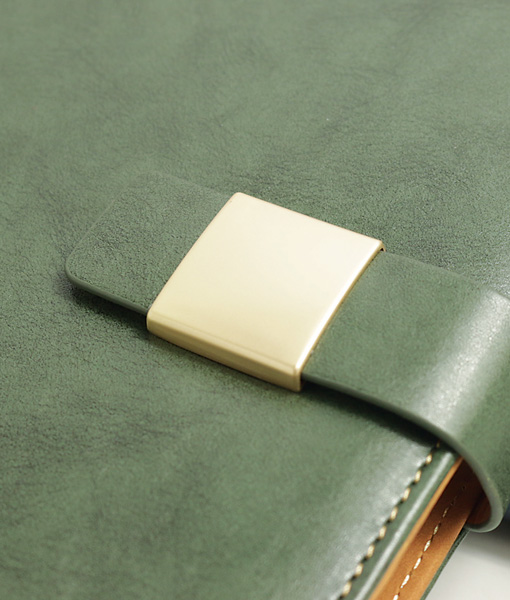 Milano Leather Diary - Buckle Close-up